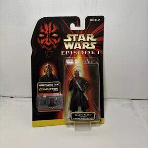1998 Star Wars Episode 1 Darth Maul Jedi Duel Action Figure Hasbro CommTech